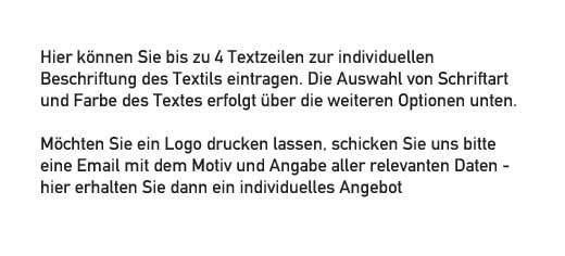 hinweis-textdruck