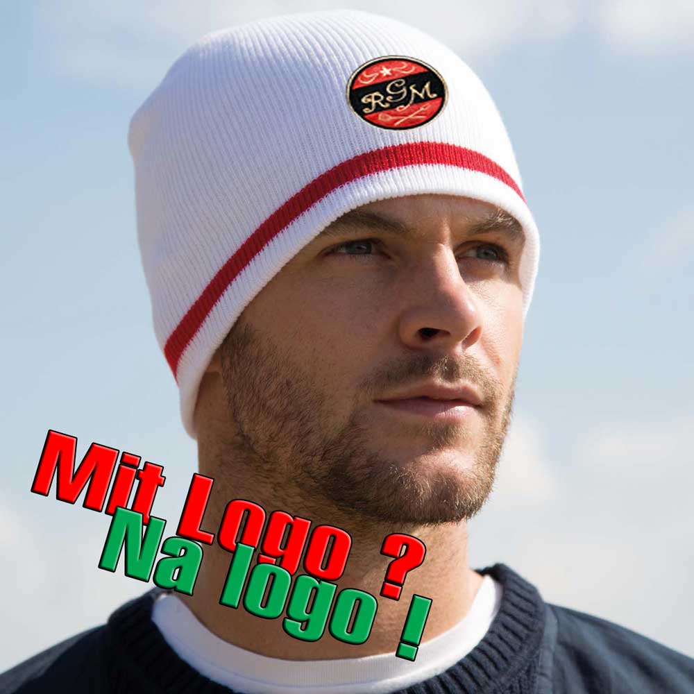 National Beanie mit Logostickerei Result RC368