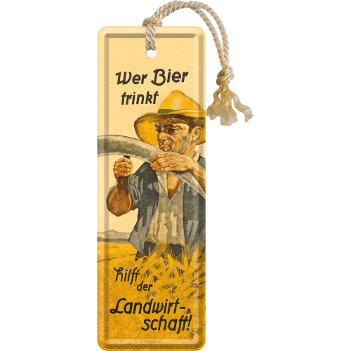 Metall - Lesezeichen mit Kordel