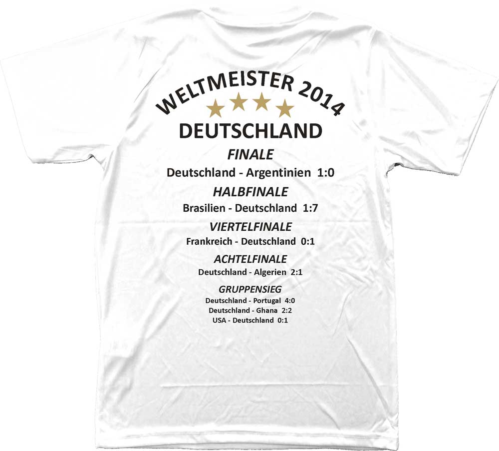 Weltmeister-Shirt GERMANY TOURDATEN