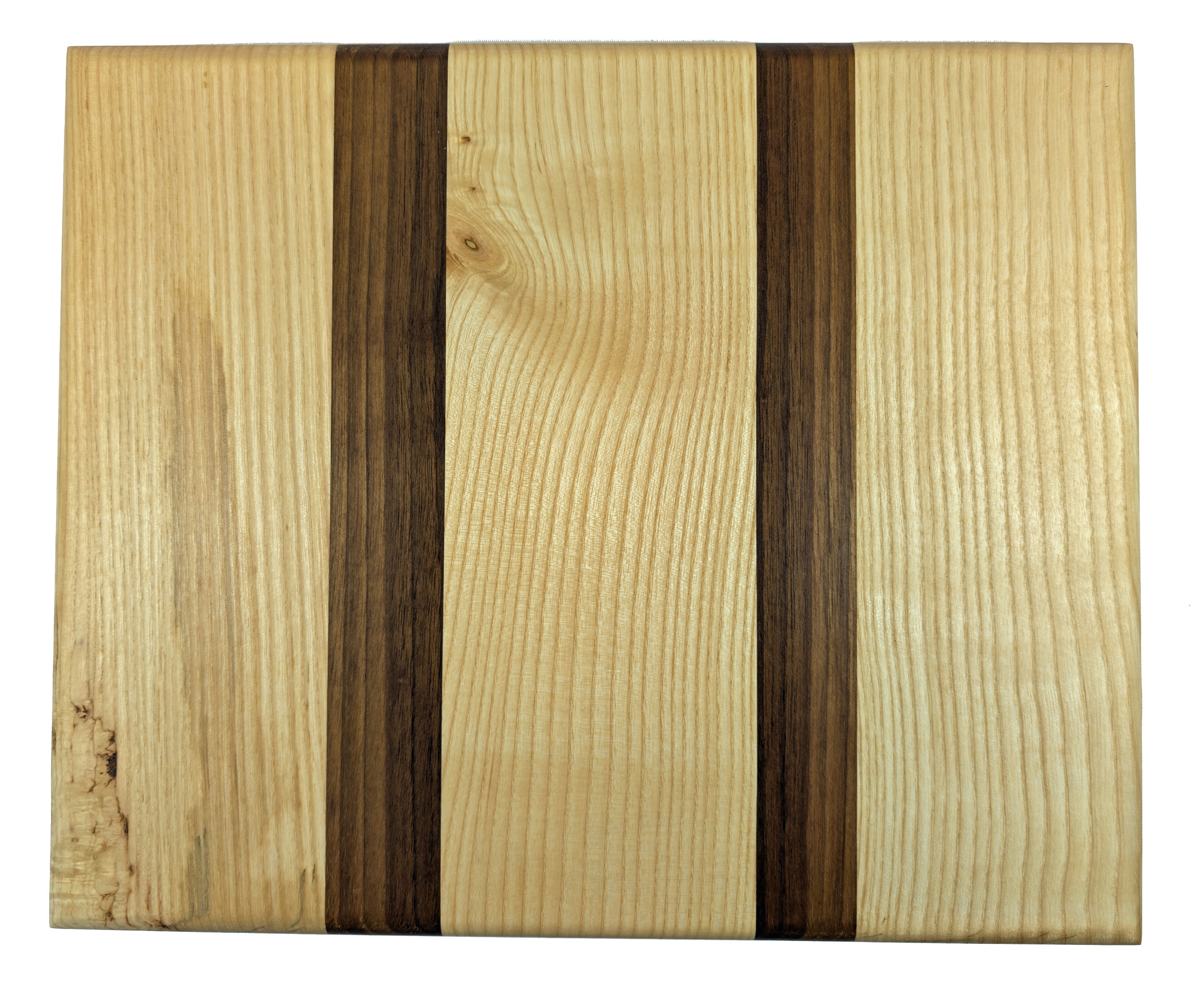 Schneidebrett Esche - Nussbaum 375 x 310 x 50 mm