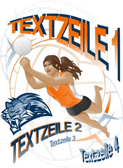 Motiv Volleyball-Fashion 03