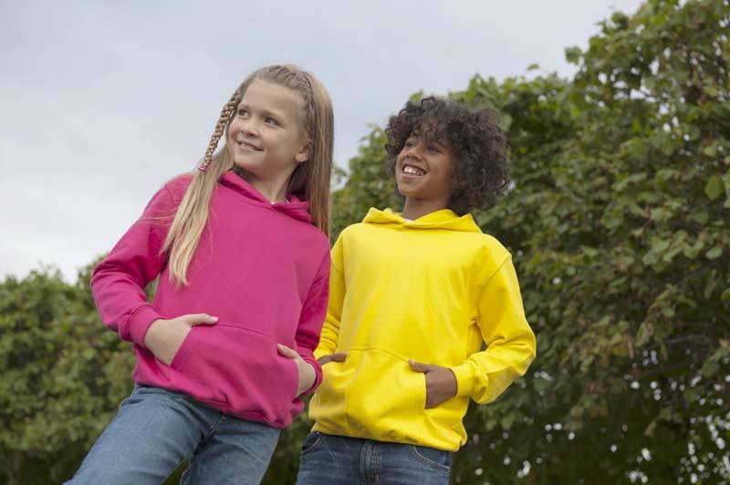 Just Hoods Kids College Hoodie JH001 mit Druck