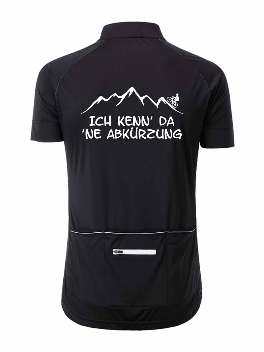 Herren Rad-Trikot Fullzip "Ich kenn da ne Abkürzung" JN516ABK