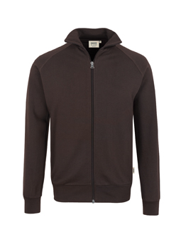 HAKRO Sweatjacke College 606 mit Textdruck