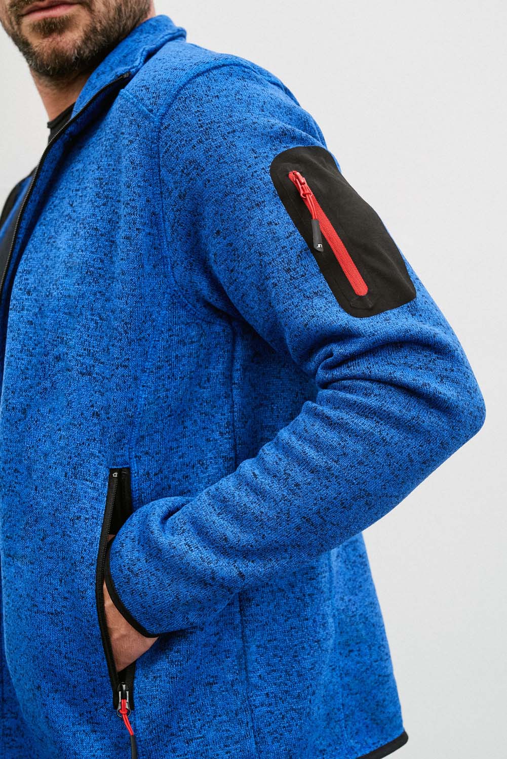 J&N Men's Knitted Fleece Jacket JN762