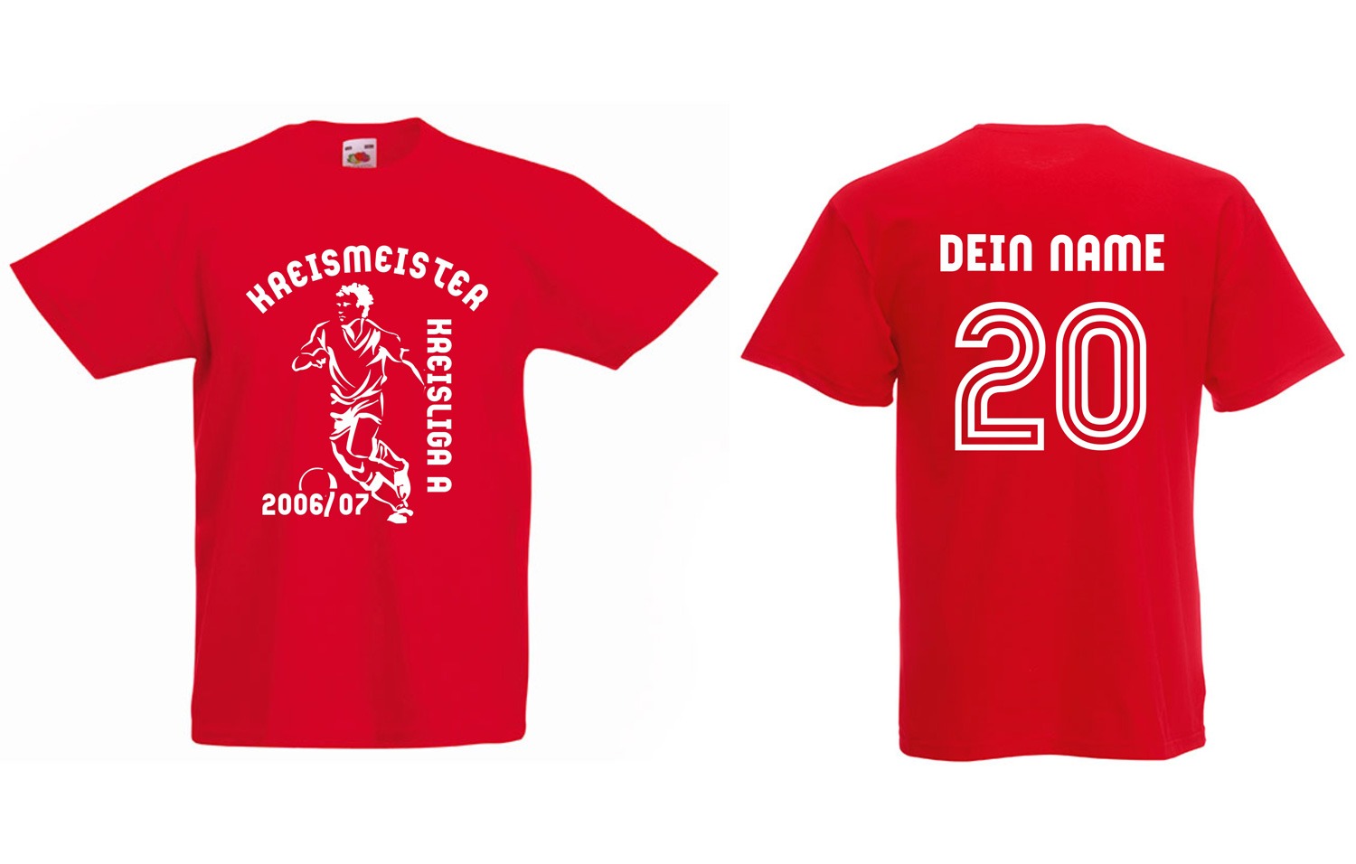 Meistershirt Fußball F110 Kids mit beidseitigem Druck