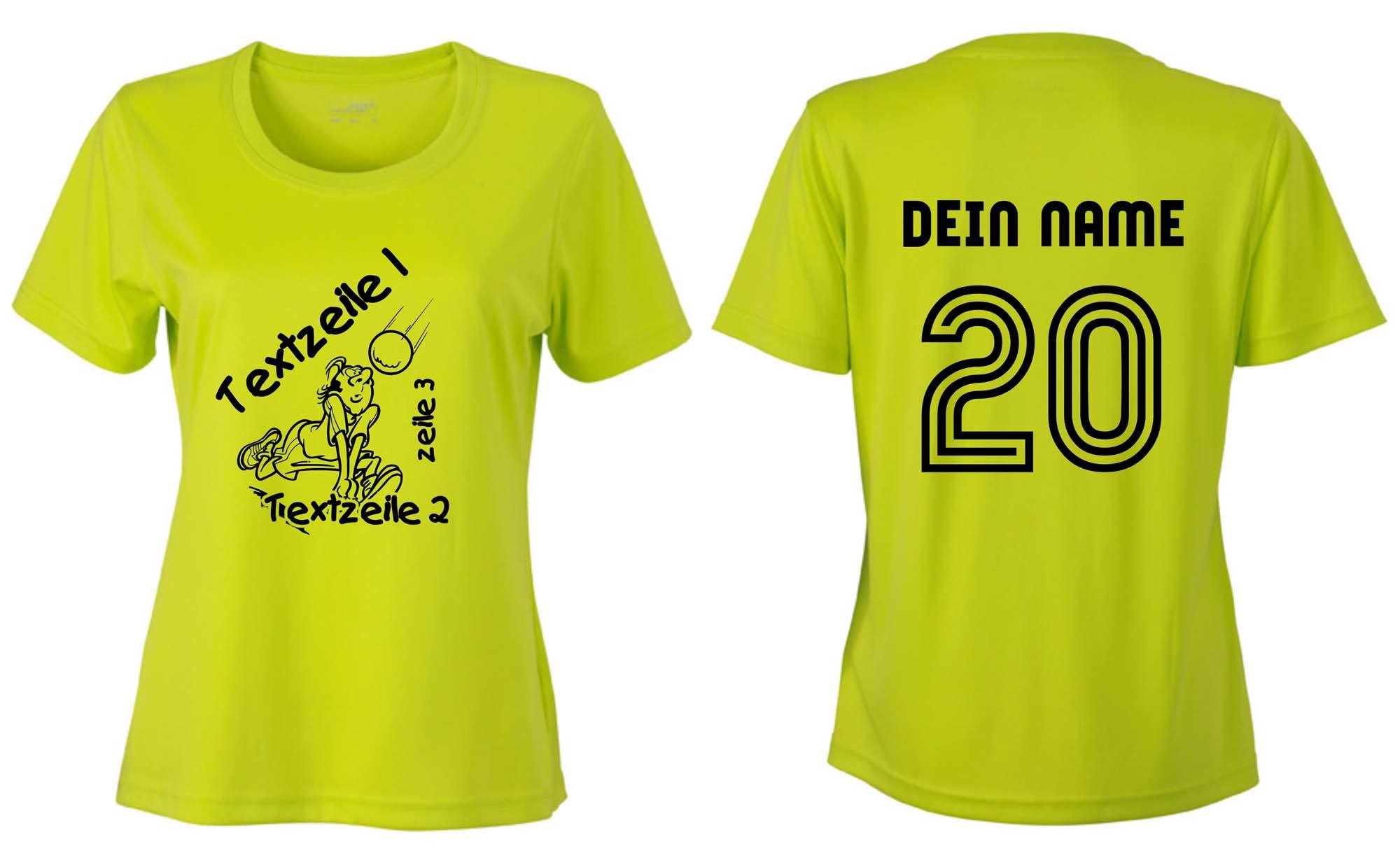 Meistershirt Volleyball Ladies ACTIV mit beidseitigem Druck