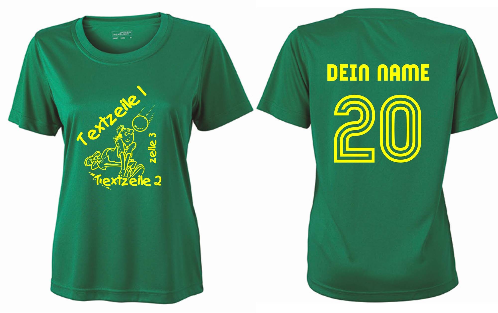 Meistershirt Volleyball Ladies ACTIV mit beidseitigem Druck