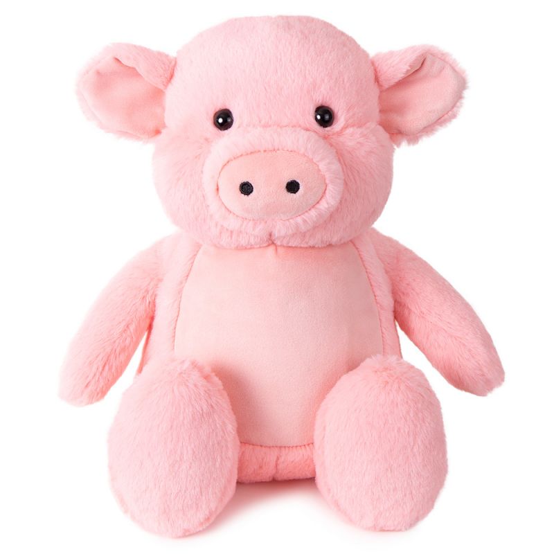 Kuscheltier Schweinchen individuell mit Namen bestickt, Geschenke für Geburt Taufe Geburtstag