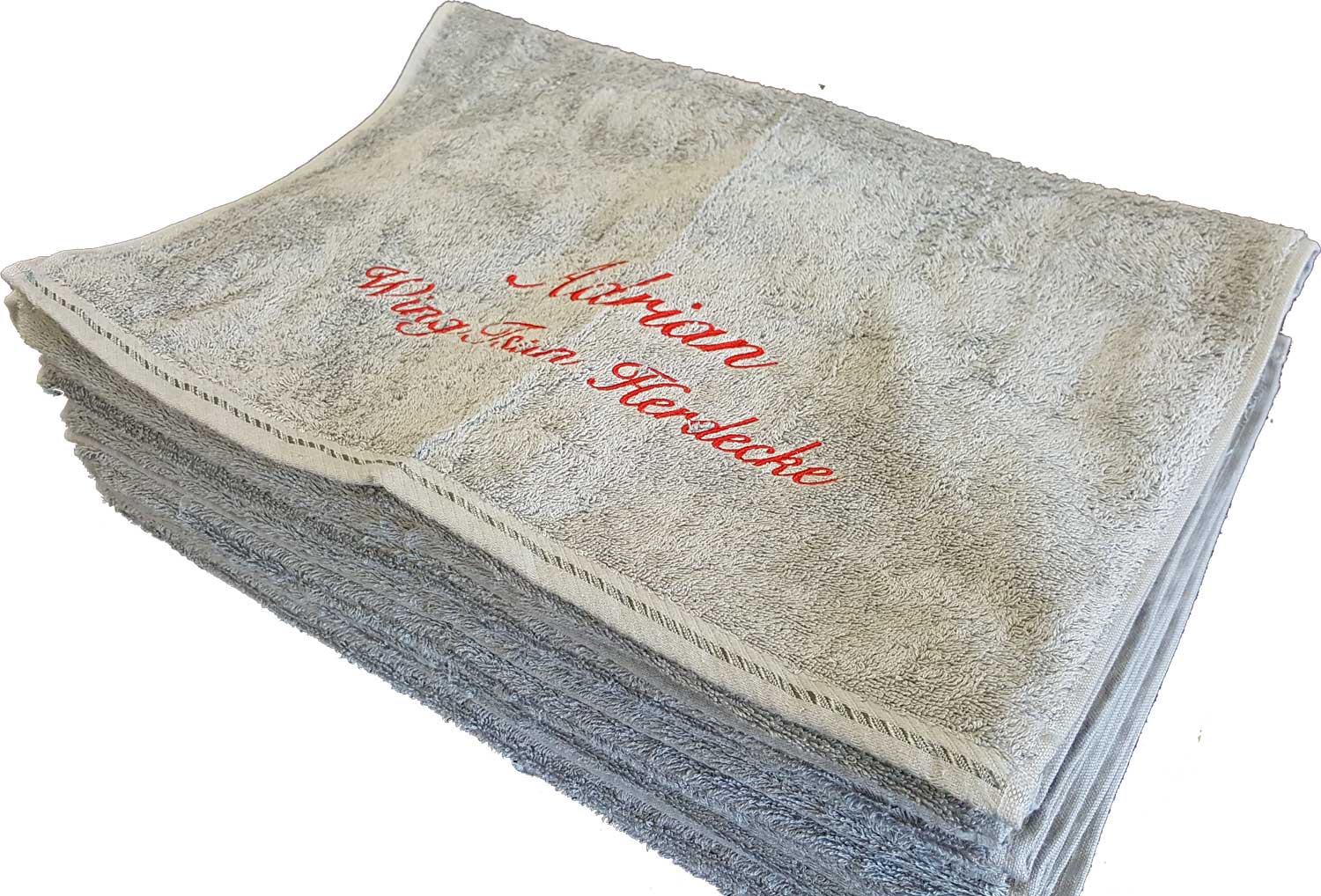 A&R Beach Towel Badetuch mit Text-Stickerei AR037