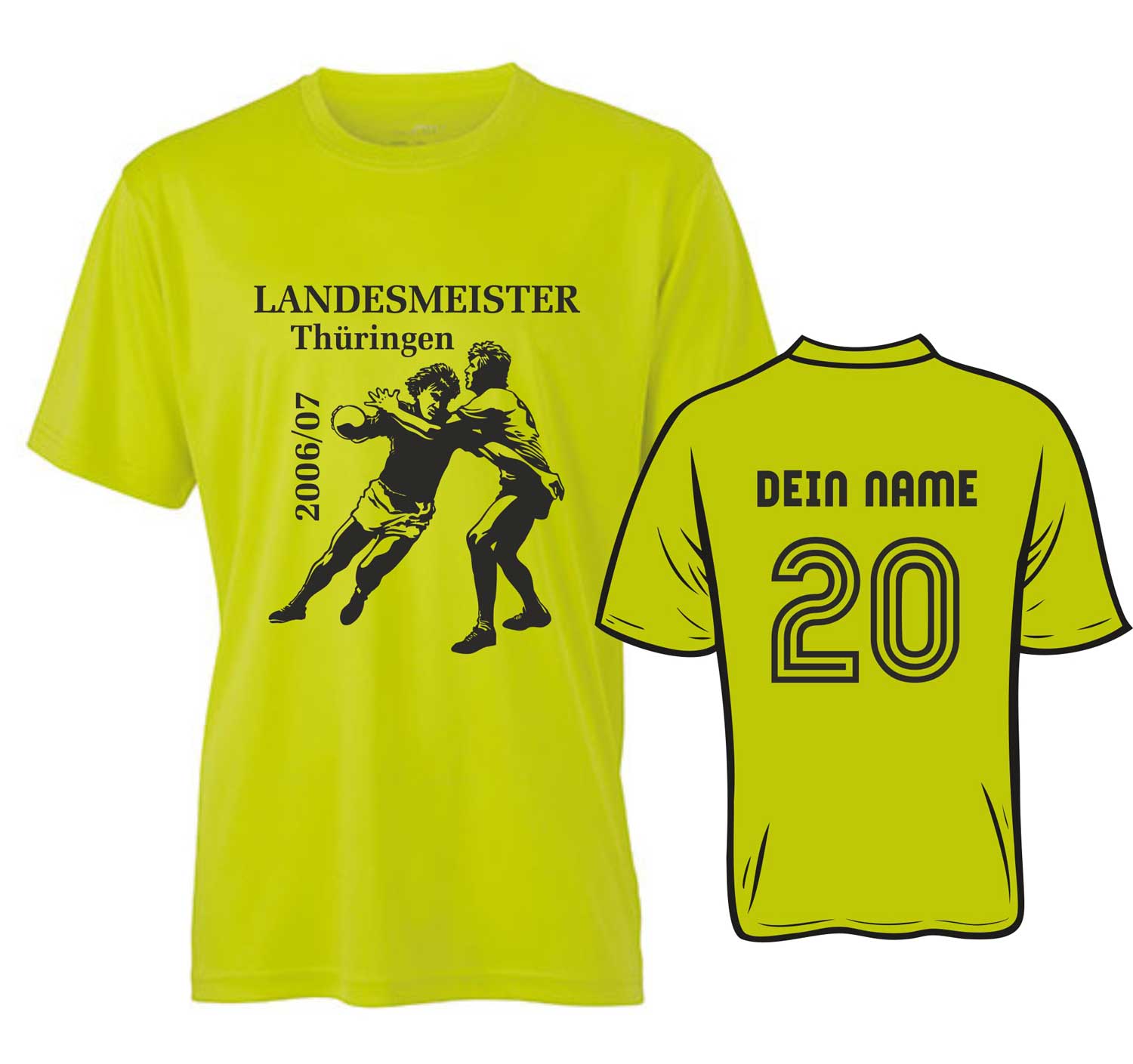 Meistershirt Handball ACTIV mit beidseitigem Druck