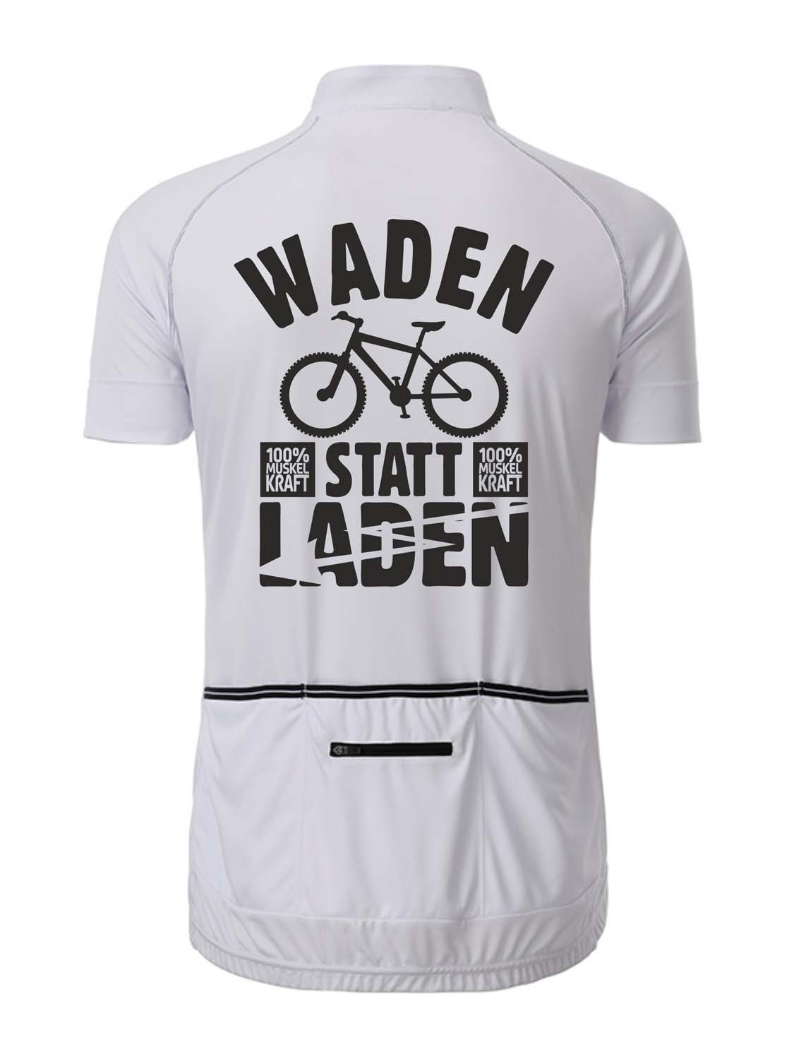 Herren Rad-Trikot Fullzip "Waden statt Laden" JN516WL
