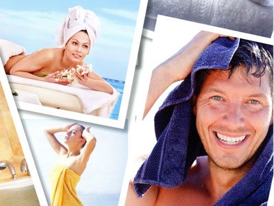 TheOne Classic Badetuch TH1000 mit Text-Stickerei