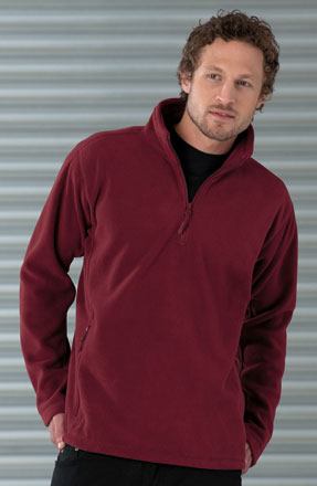 RUSSEL Outdoor Fleece 1/4-Zip Z8740 mit Textstickerei