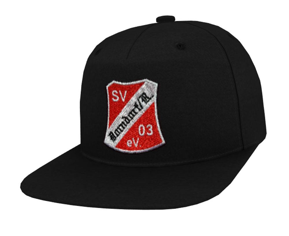 beechfield 5-Panel Snapback Rapper Cap B610 mit Logo-Stickerei