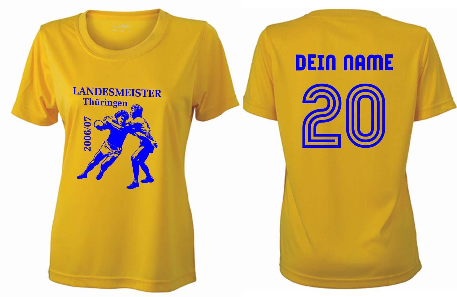 Meistershirt Handball Ladies ACTIV mit beidseitigem Druck