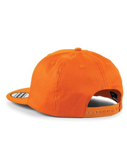 beechfield 5-Panel Snapback Rapper Cap B610 mit Logo-Stickerei