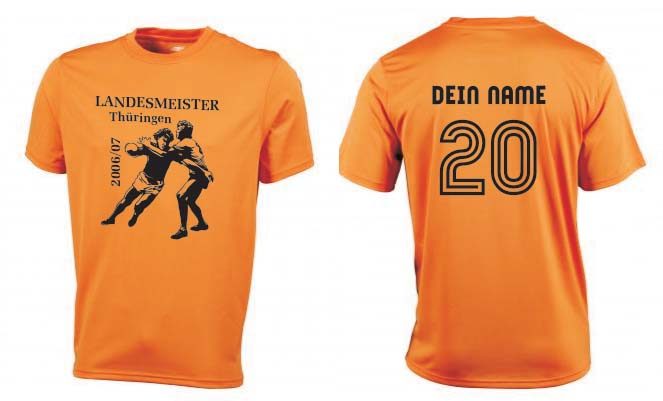 Meistershirt Handball ACTIV mit beidseitigem Druck