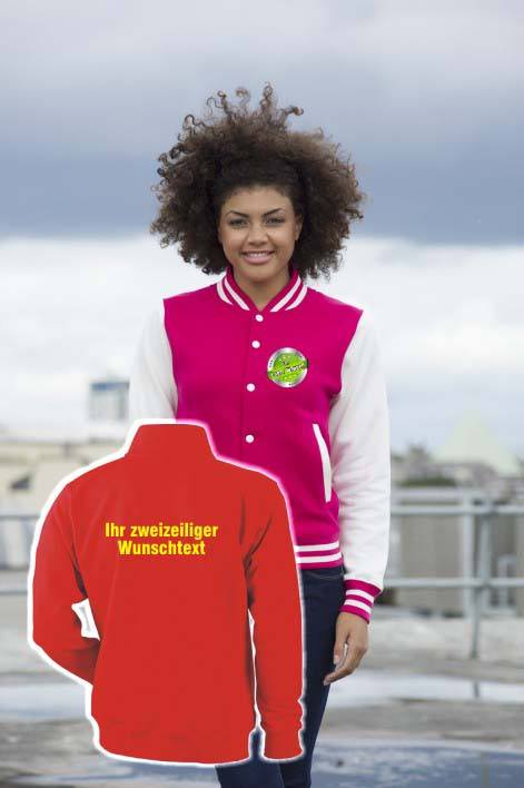 Just Hoods Vereins-Varsity Jacket JH043