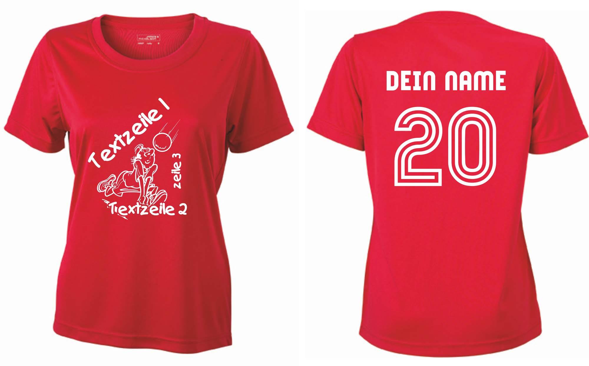 Meistershirt Volleyball Ladies ACTIV mit beidseitigem Druck