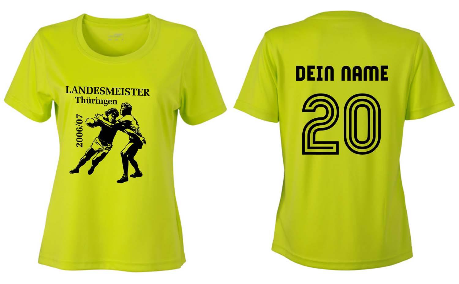Meistershirt Handball Ladies ACTIV mit beidseitigem Druck