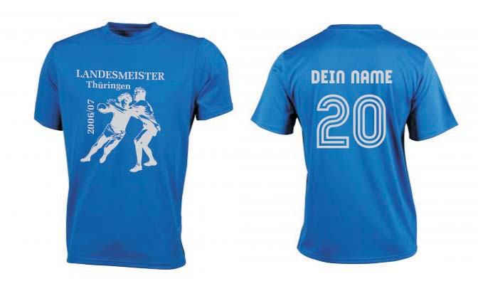 Meistershirt Handball ACTIV mit beidseitigem Druck