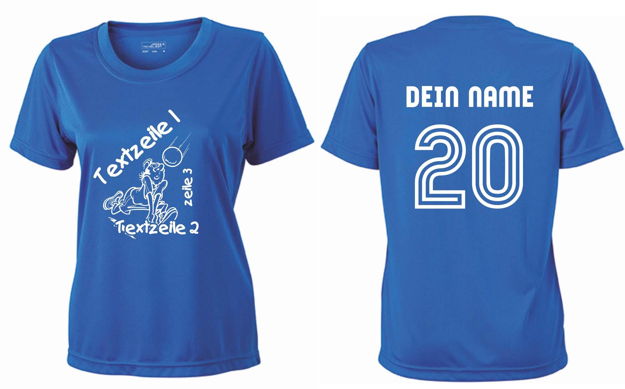 Meistershirt Volleyball Ladies ACTIV mit beidseitigem Druck