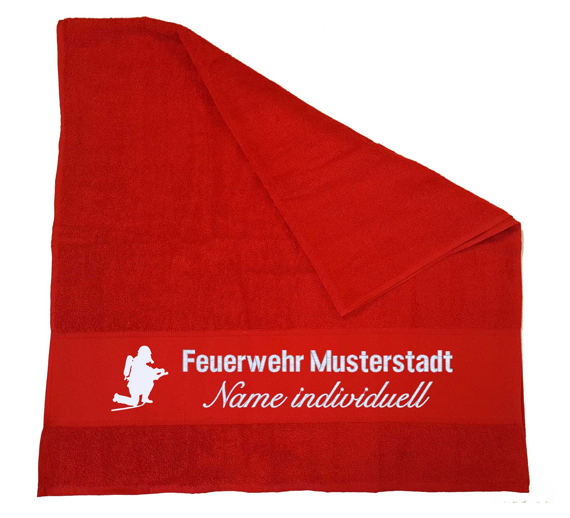 Feuerwehr Duschtuch mit Stickerei AR071