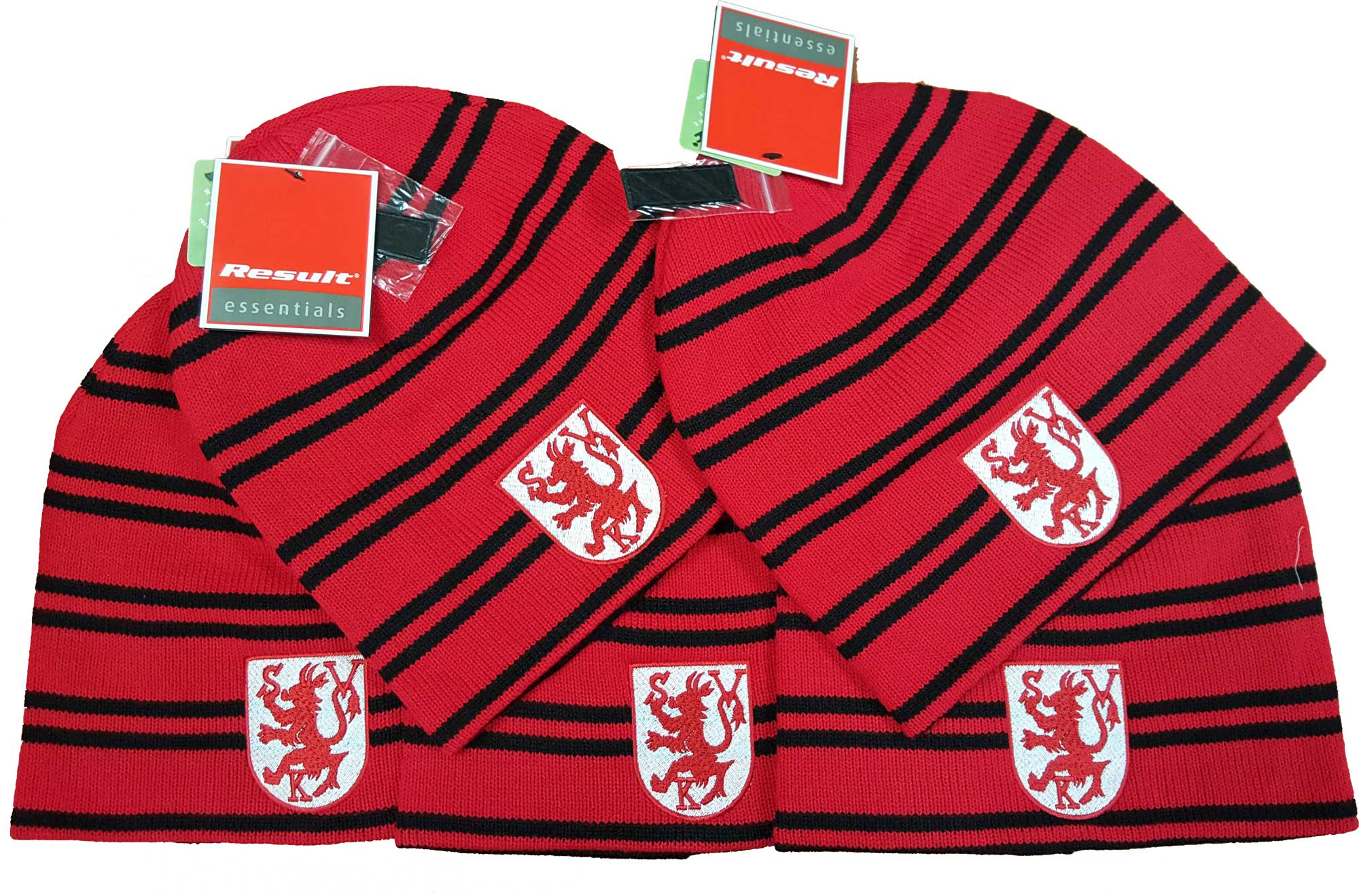 Wendbare Team Beanie mit Logostickerei Result RC354