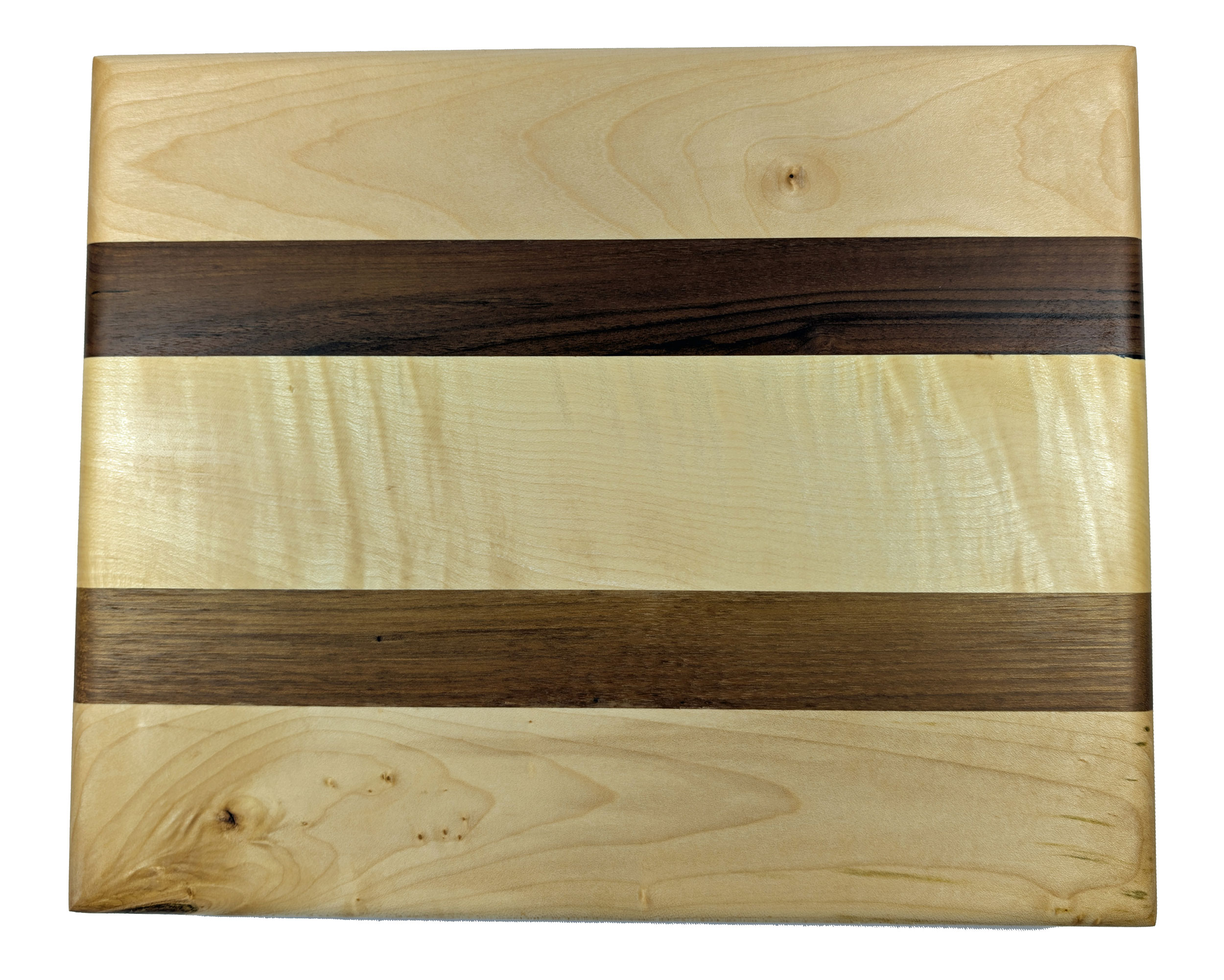 Schneidebrett Ahorn - Nussbaum 345 x 285 x 45 mm