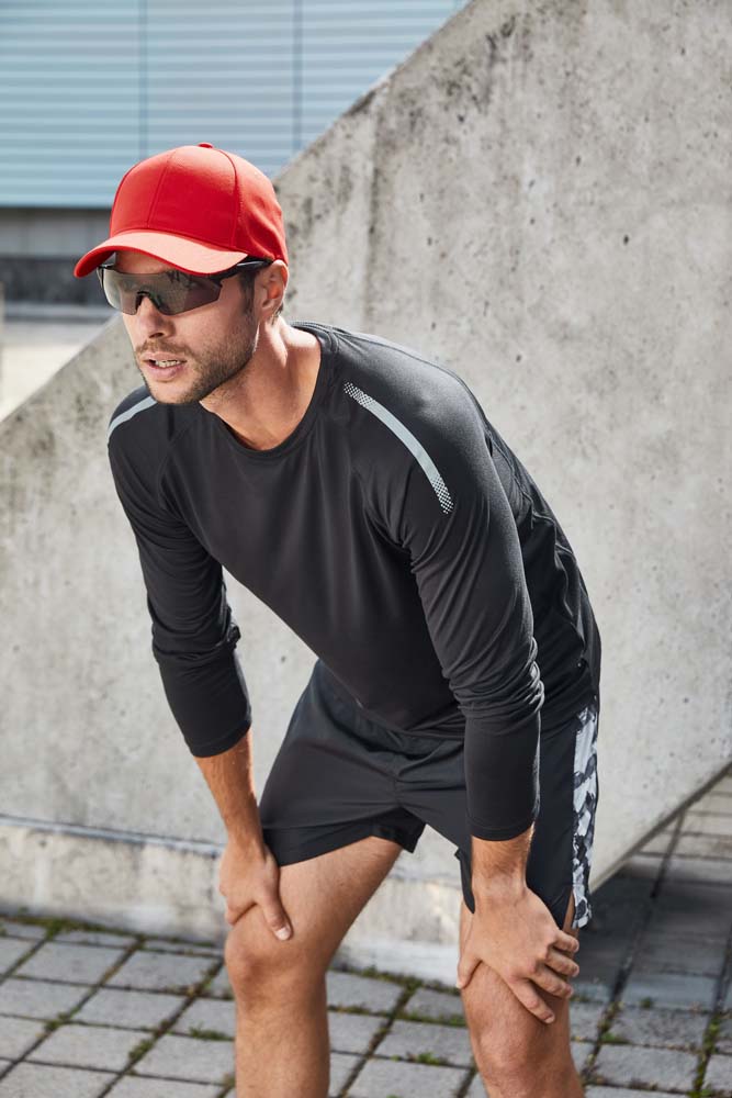 J&N Men's Recycled Sports Longsleeve T JN522