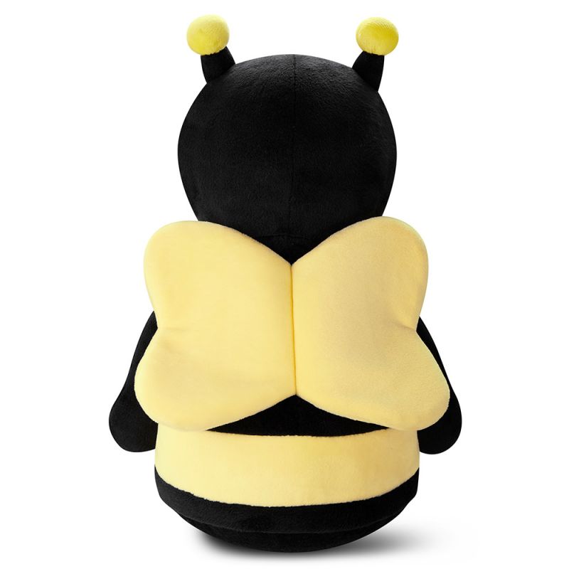 Kuscheltier Hummel individuell mit Namen bestickt, Geschenke für Geburt Taufe Geburtstag