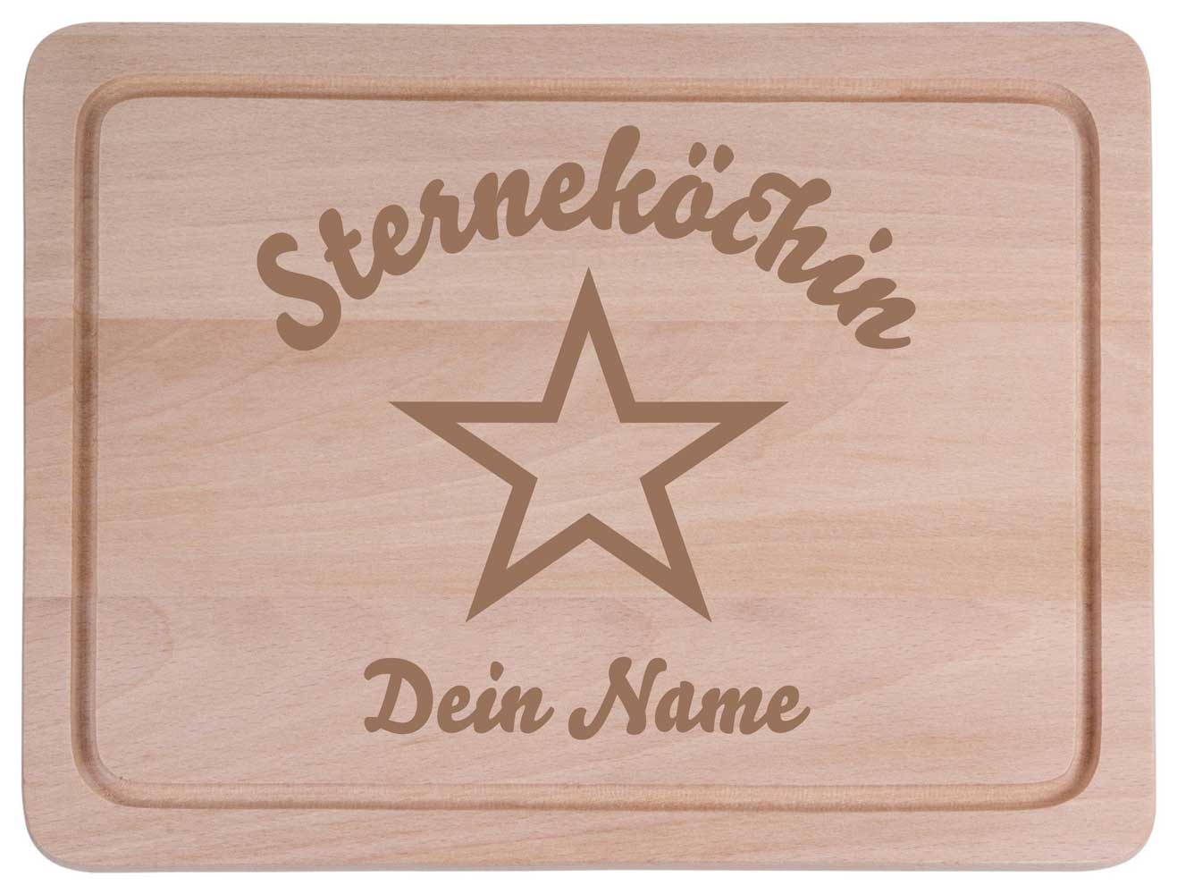 Hackbrett Sternekoch mit individueller Lasergravur