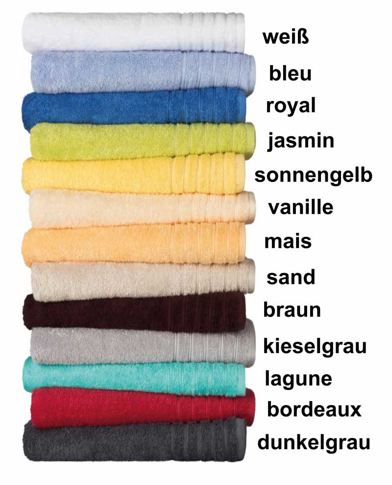 Floringo Eco-Star Duschtuch mit Text-Stickerei