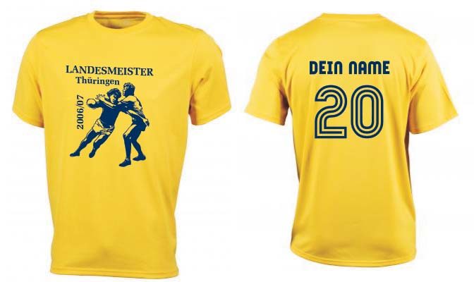 Meistershirt Handball ACTIV mit beidseitigem Druck