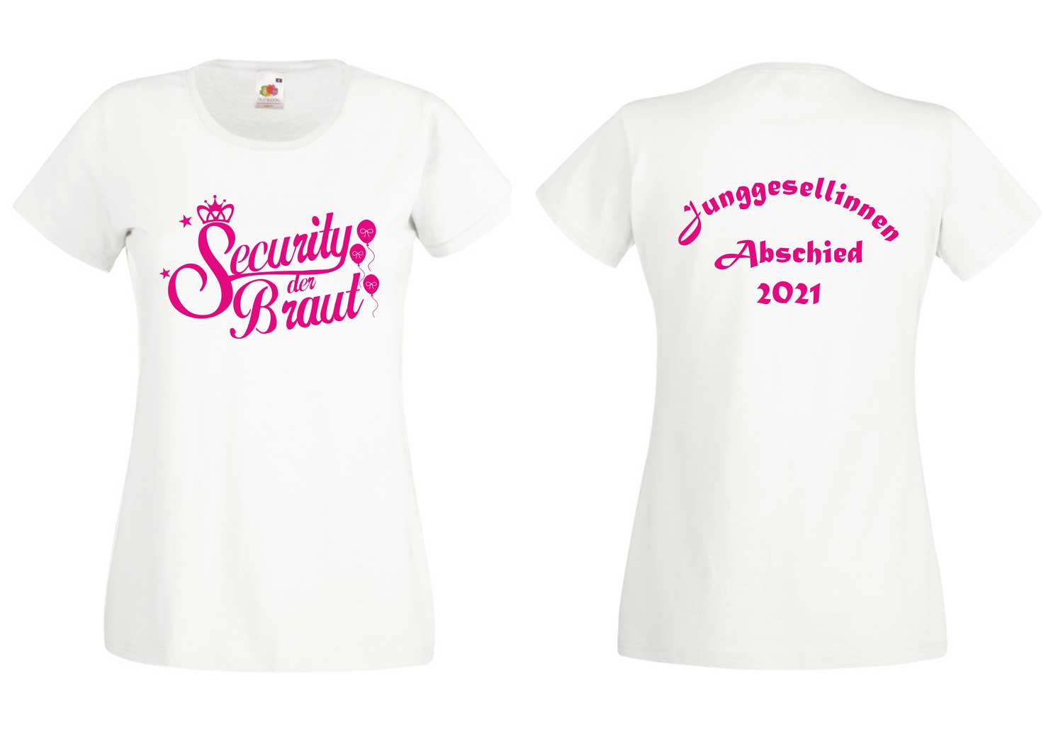 Damen JGA-Shirt "Braut-Security Balloon"