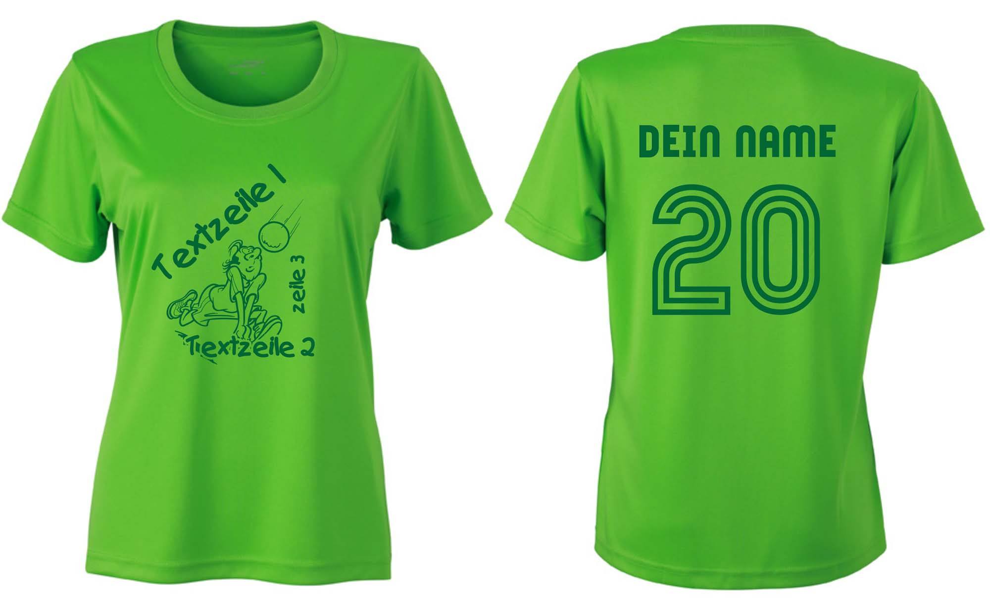 Meistershirt Volleyball Ladies ACTIV mit beidseitigem Druck