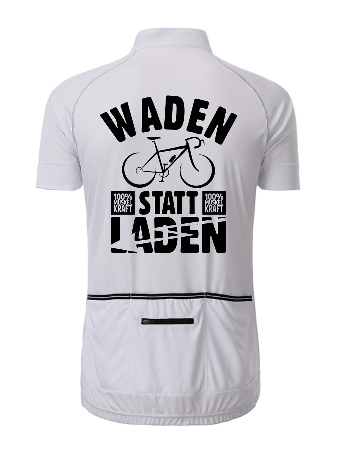 Herren Rad-Trikot Fullzip "Waden statt Laden" JN516WL
