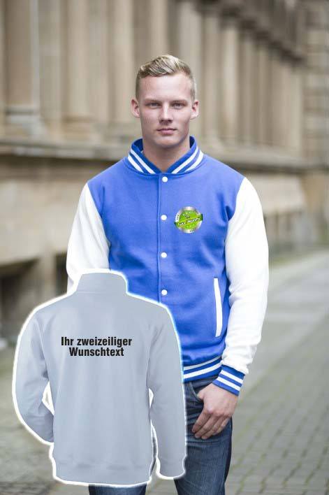 Just Hoods Vereins-Varsity Jacket JH043