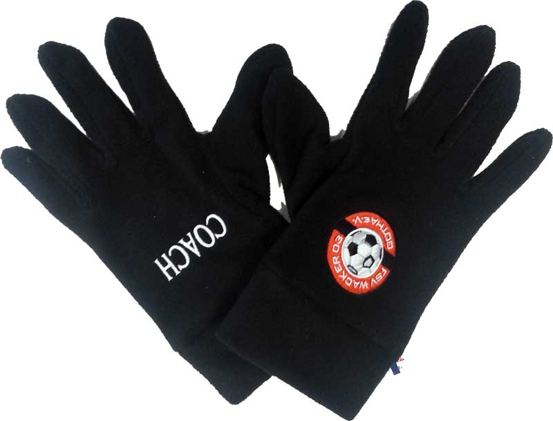 Team-Handschuhe inklusive doppelter Logostickerei