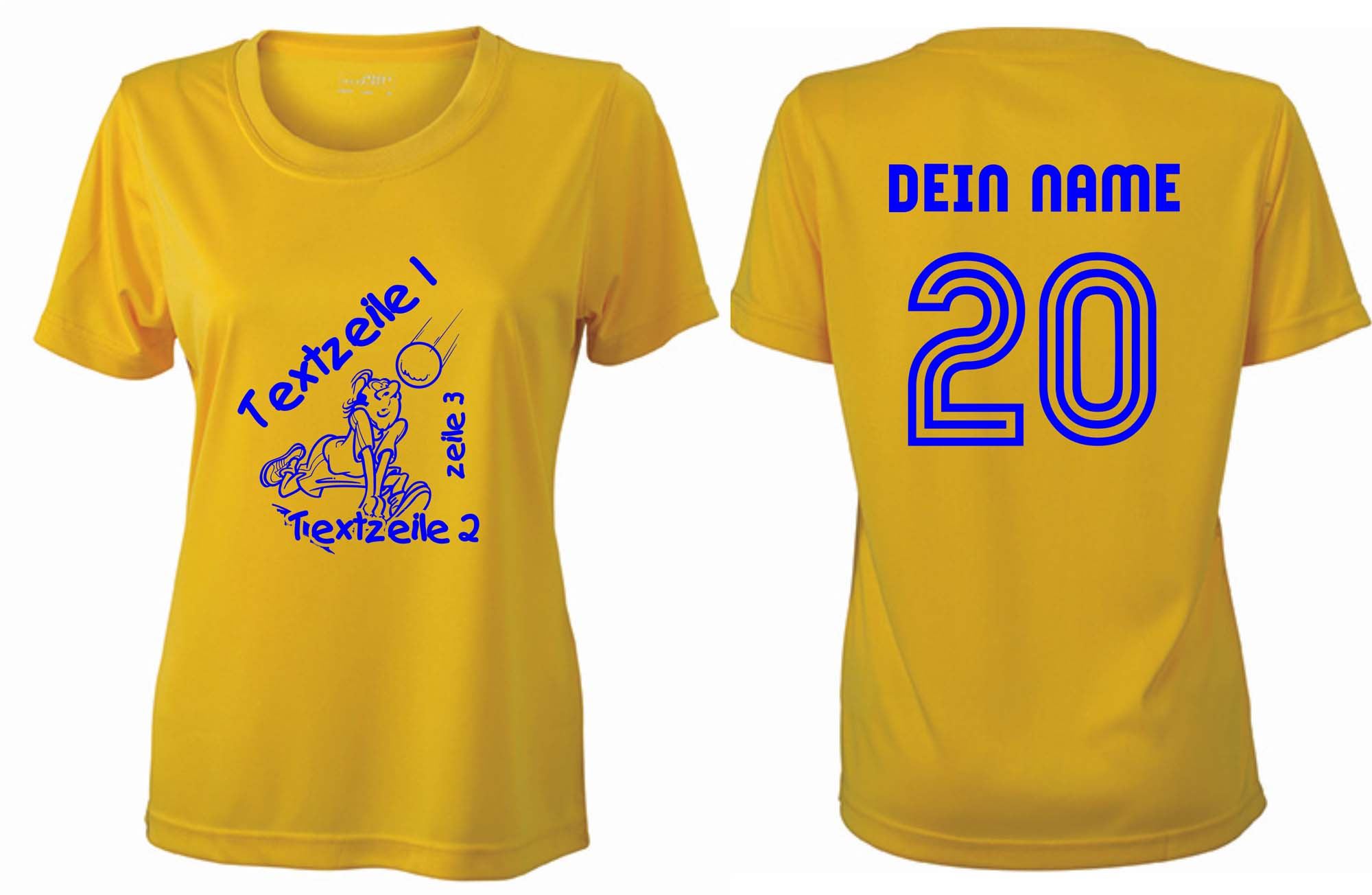 Meistershirt Volleyball Ladies ACTIV mit beidseitigem Druck