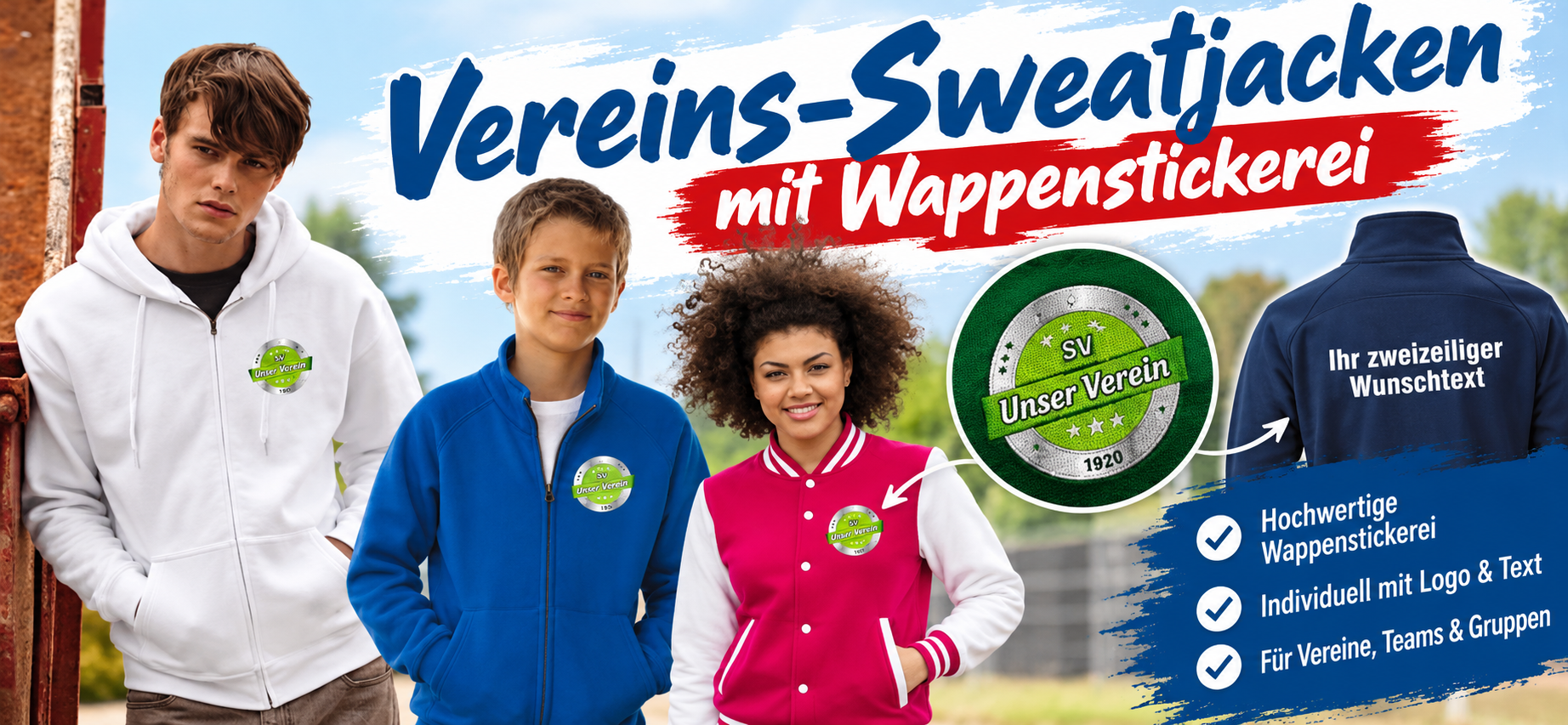 Vereins-Sweatjacken