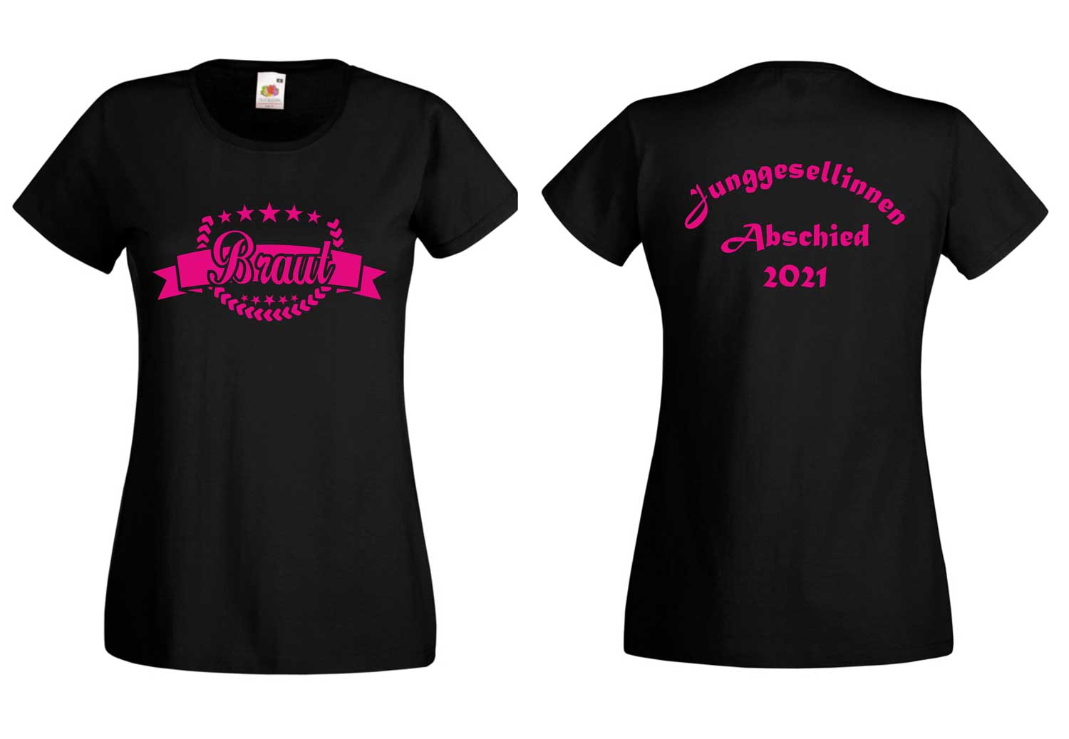 Damen JGA-Shirt "Braut - Sterne"