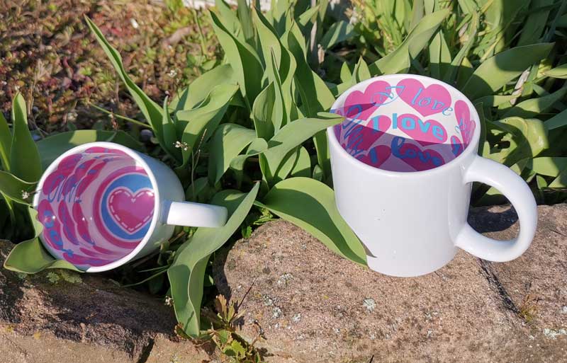 Tasse "I Love You" mit individuellem Fotodruck
