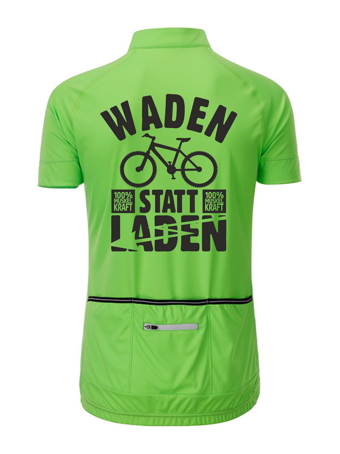 Herren Rad-Trikot Fullzip "Waden statt Laden" JN516WL