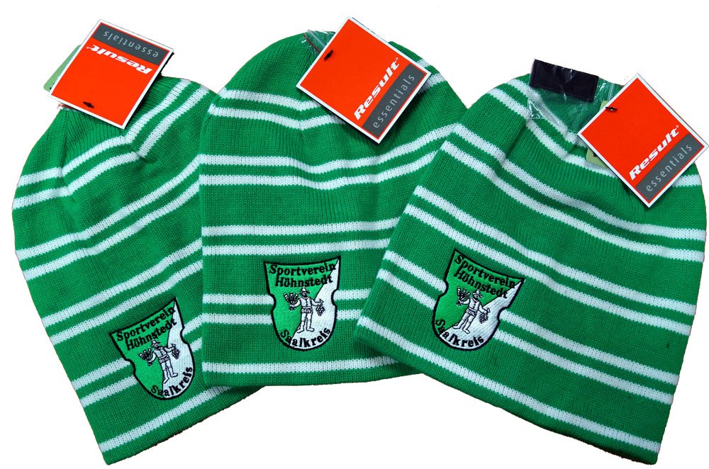 Wendbare Team Beanie mit Logostickerei Result RC354