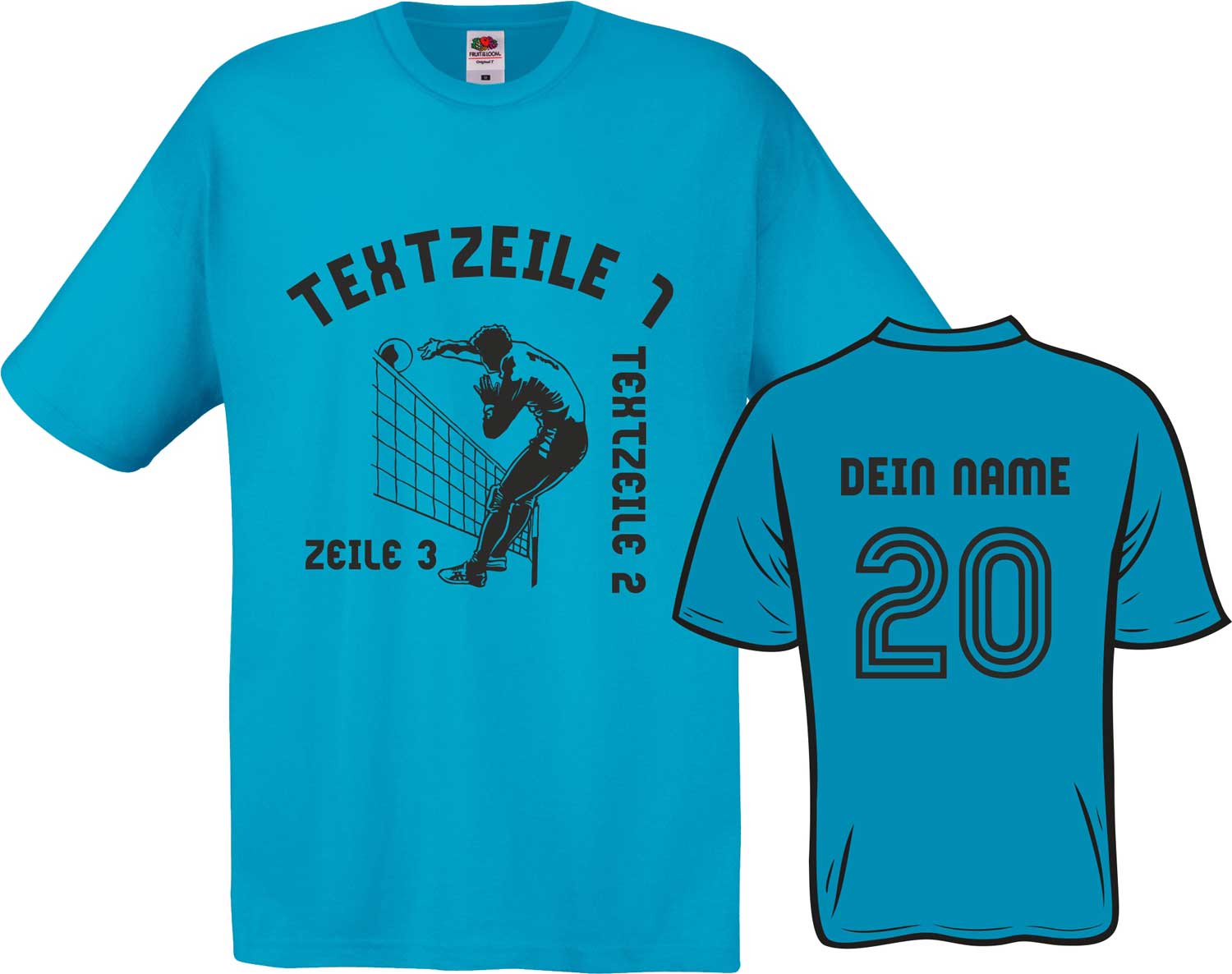 Meistershirt Volleyball F110 mit beidseitigem Druck