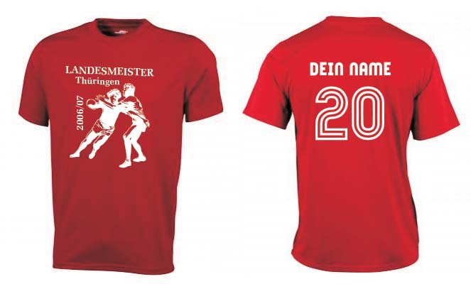 Meistershirt Handball ACTIV mit beidseitigem Druck