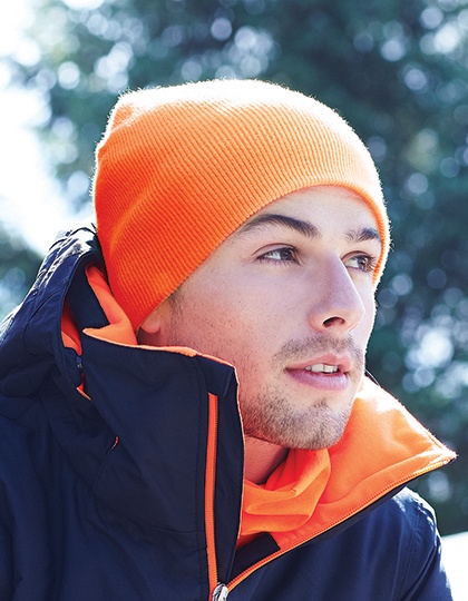Beechfield Original Pull-On Beanie mit Logo bestickt B44